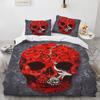 New Distressed Bedding Set Single Twin Full Queen King Size Bed Set Aldult Kid Bedroom Duvet Cover Sets Skeleton Bed Sheet Set