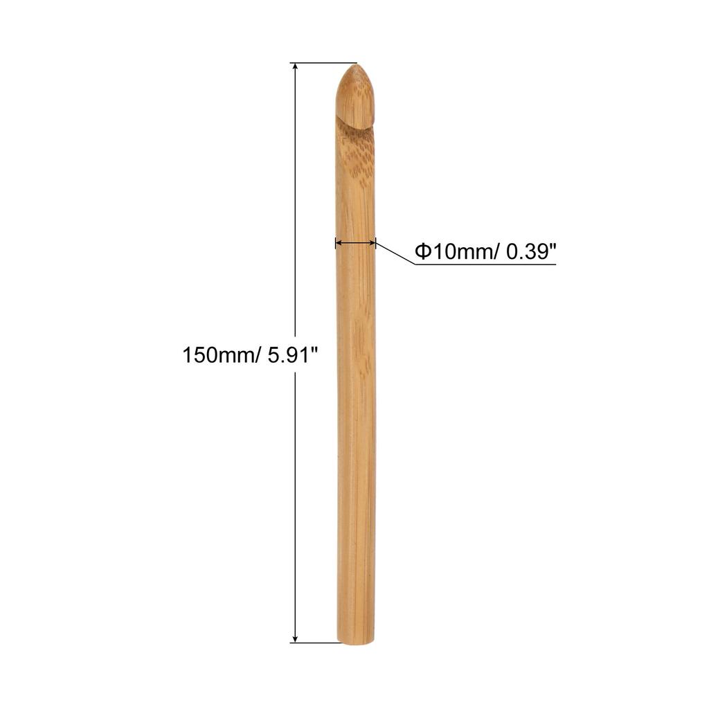 6 шт. Деревянные бамбуковые крючки для вязания 3 мм-10 мм Вязальные крючки для рукоделия из пряжи