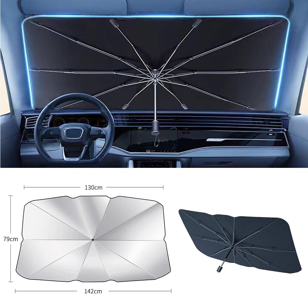 For Mercedes Benz A C E S G Class GLC CLE CLA W177 W205 W213 W222 X167 AMG Car Windshield Sunshades Front Shading Umbrella