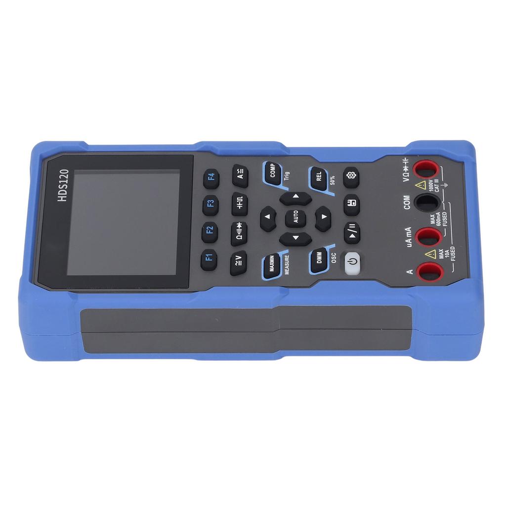 2 In 1 Oscilloscope Multimeter High Accuracy 1MHz Analog Bandwidth 2.8in LCD 1000V DC Voltage