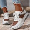 Women's Trendy Platform Sneakers Casual Lace Up Outdoor Shoes Comfortable Low Top Sport Shoes Plus Size Shoes 36-43