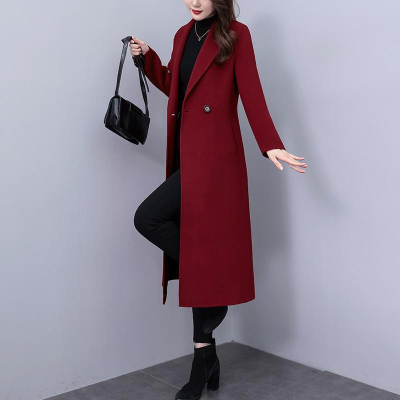 Женское обновленное зимнее пальто в корейском стиле, приталенное, утепленное, с длинным рукавом