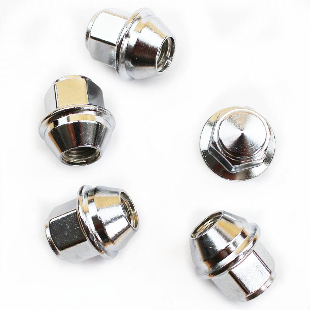 5PCS/lot Chrome Wheel Lug Nuts for Ford Foucs MK3 Mondeo KUGA Escape Fiesta Fusion Lincoln M12*1.5