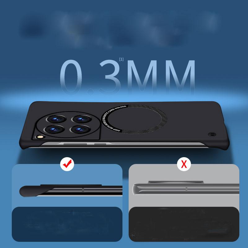 Магнитный безрамочный жесткий чехол Magsafe для Oneplus 12 5G 12R 1 + 12, ультратонкий матовый чехол без полей с беспроводной зарядкой для One Plus 12 ACE 3 2V 2pro