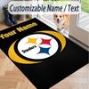 Custom Text Printed Rug Pittsburgh Steelers Non Slip Floor Carpet For Home Room Decor