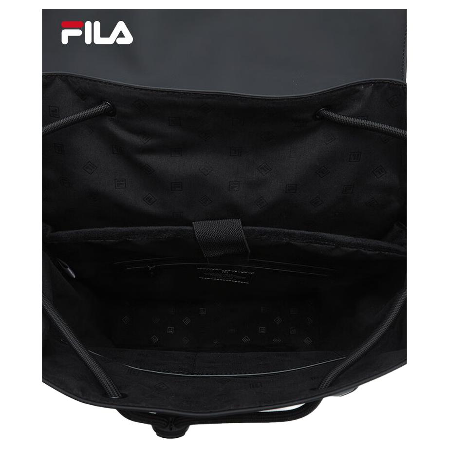 New FILA Fabric Backpack Laptop Bag Large Size Men's Black F13M528102F
