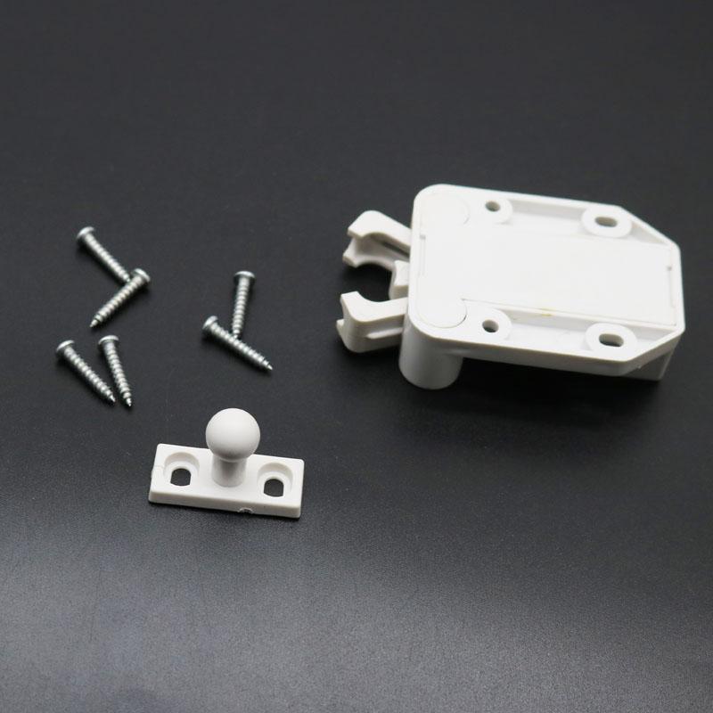 ABS Push to Open Lock Touch Cabinet Door Catch Latch Furniture Door Touch Magnetic Cabinet Door Catcher Rebound Device