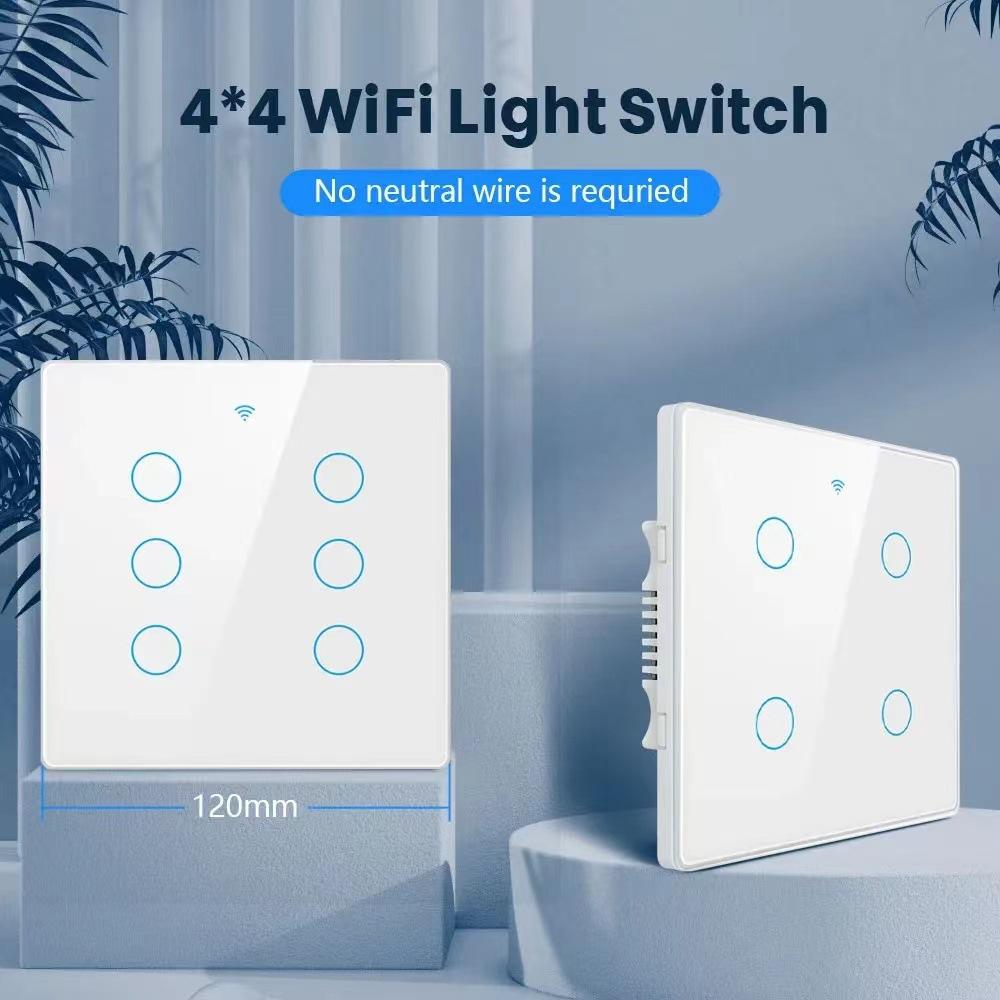 2026 New Brazilian Standard Smart Wall Switch Based on Zigbee WiFi Version for Option 124*118mm Brazil Smart Switch Panel