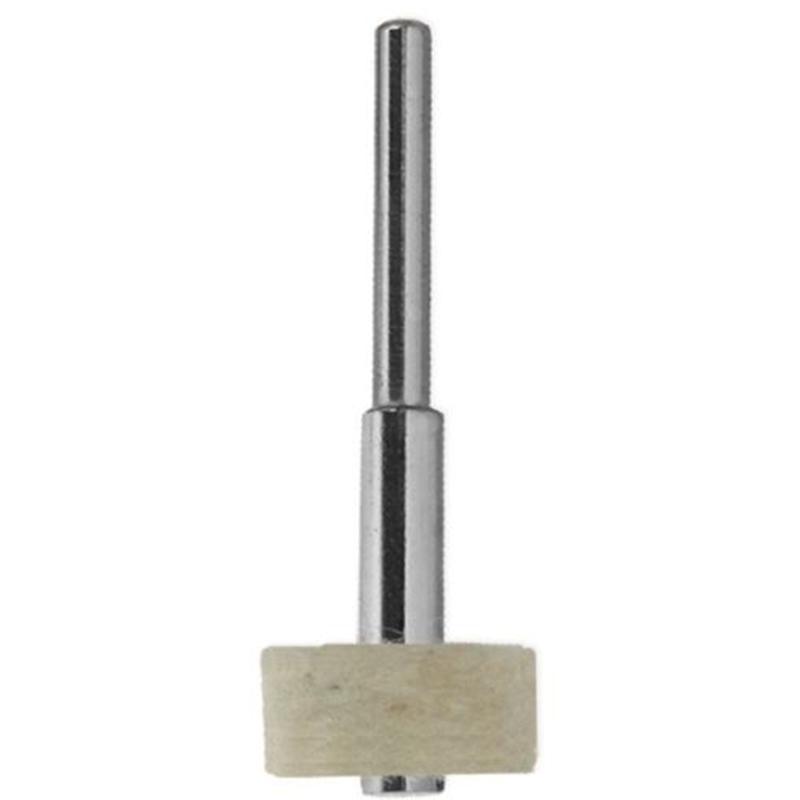 10PCS Soft Felt Polishing Buffing Wheel Mop Pad Compound Rotary Tool+ Mandrel