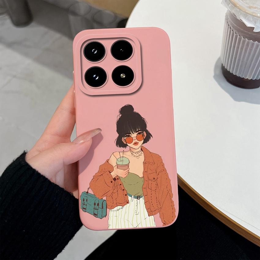 Модный силиконовый чехол для телефона для Xiaomi 17 14 14T 15 15T Pro Poco C71 C75 M7 M8 F7 F8 Премиальный противоскользящий прочный корпус для Xiaomi Capa