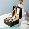 PU Leather Watch Display Box Black Watch Storage Box Luxury Watch Box