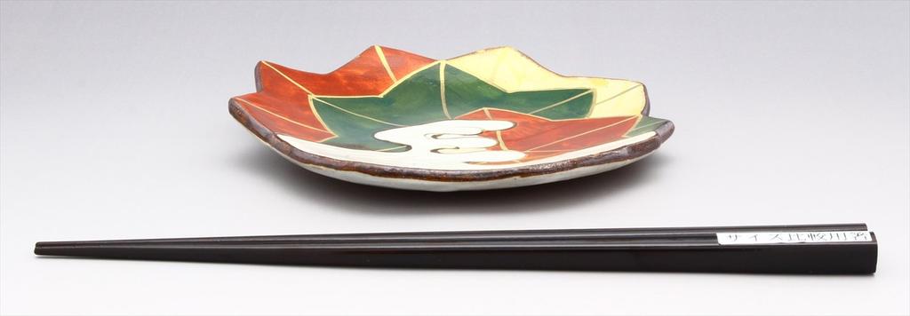 Kyoto-yaki, Kiyomizu-yaki, Shunzan-kiln, Individual Plates (presented In a Gift Box) Kenzan, Tatsuta River