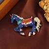 Creative And Cute Zodiac Brooch Imitation Enamel Success Animal Pin Cartoon Unicorn Corsage