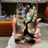 Чехол со светящимся узором «Фантастическое дерево и бабочка» для Samsung Galaxy A57 A56 A55 A54 5G A37 A36 A35 A34 A17 A16 A15 A14 Силиконовый чехол с текстурой кожи