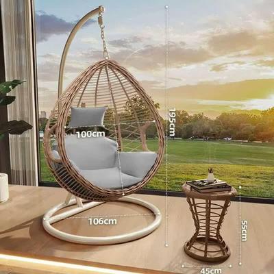 Indoor/Outdoor Double Rattan Hanging Swing Chair