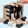 3D куб-головоломка Лубань Соединяющийся Креативный Образовательный Деревянный Игрушка Мозг Разум Раннее Обучение Игра Подарок Для Детей Буква 54T