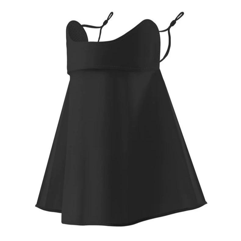 Ice Silk UV-Proof Face Veil for Women Breathable Half Face Mask with Eye Neck Protection Ideal For Outdoor Activities