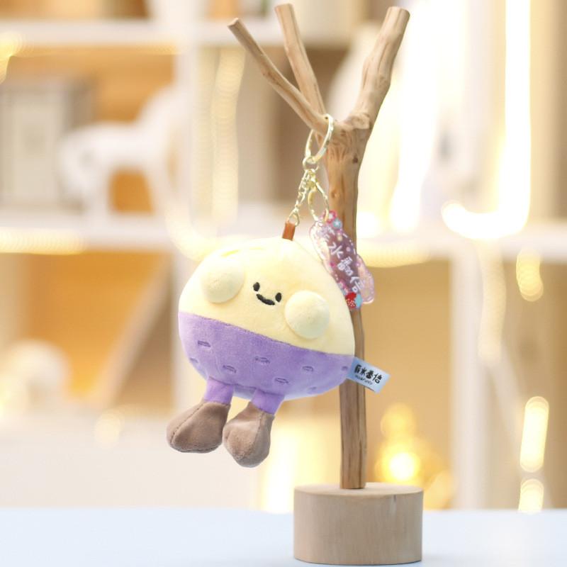 Watermelon Plush Toy Gift For Girls Soft Short Pile Cartoon Backpack Charm