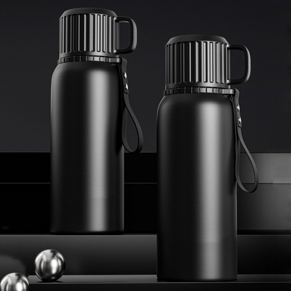 Stainless Steel Insulated Bottles 600/800/1000ML Vacuum Flasks Vacuum Cup Coffee Cup  Travel