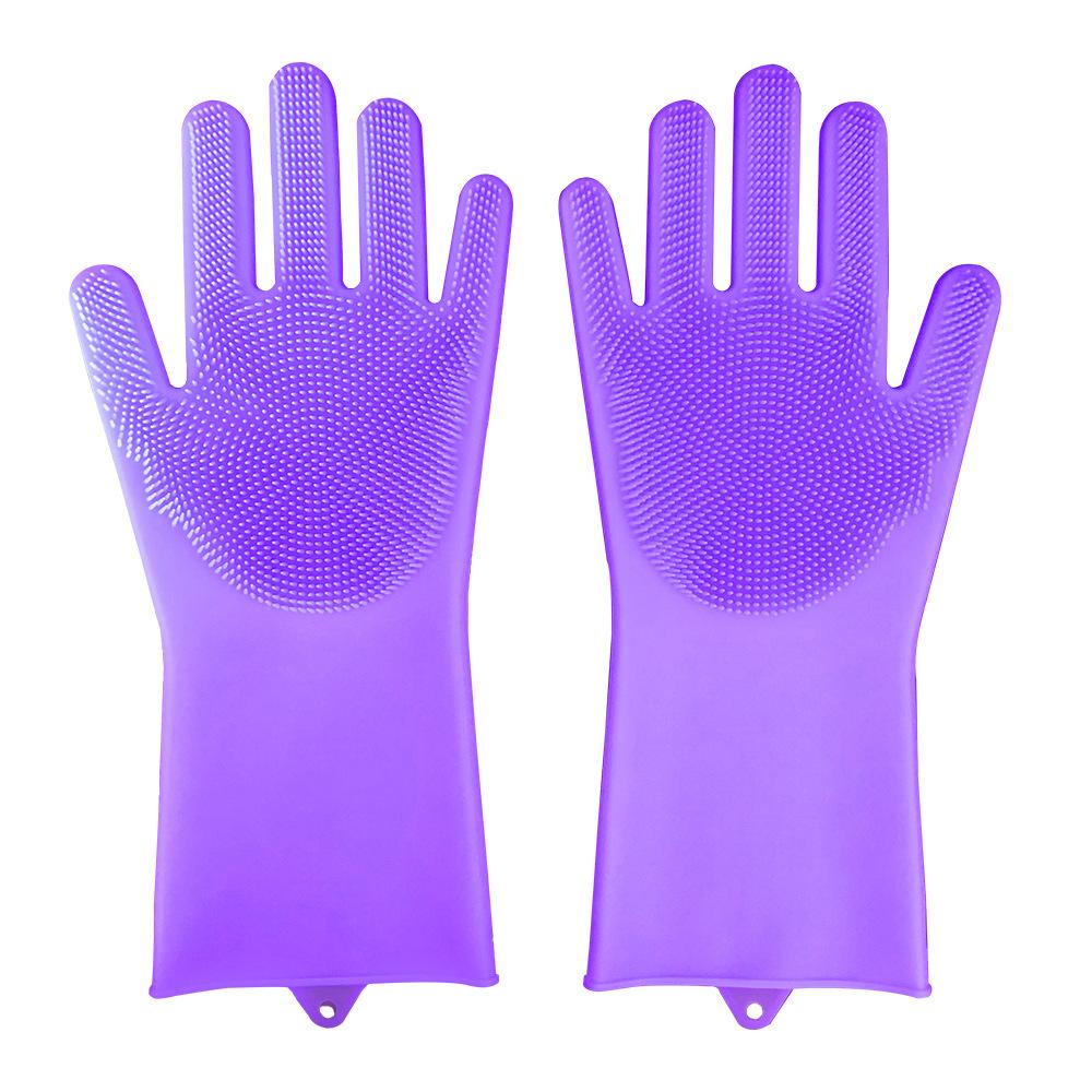 Silicone Cleaning Gloves Multifunction Magic Silicone Dish Washing Gloves For Kitchen Household Silicone Washing