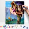 Disney Набор для рисования Рапунцель своими руками Декор для дома на стену Подарок ручной работы для дома Спальни Гостиной Настенное искусство Набор для рисования на холсте
