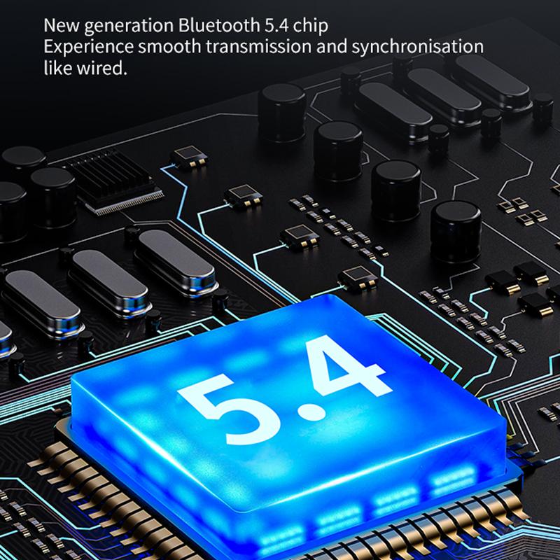 D70Pro Петличные Бизнес Bluetooth 5.4 Наушники Время разговора/музыки 36 часов Светодиодный цифровой дисплей С микрофоном Гарнитура с шумоподавлением