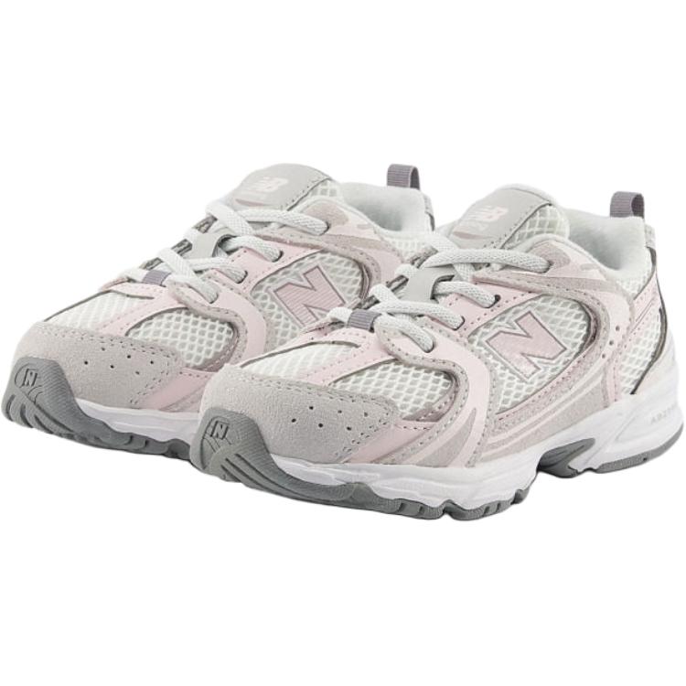 New Balance NB 530 Высокие Детские Кроссовки Серый Розовый Для Младенцев и Малышей I530851