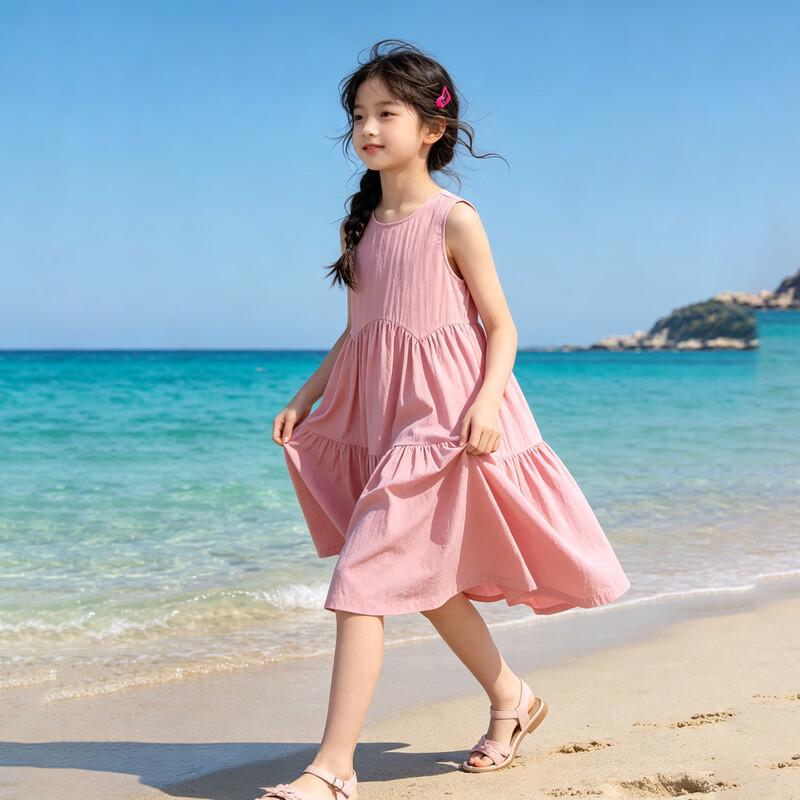 Xiaoyinman Girls' Cute Sleeveless Princess Dress
