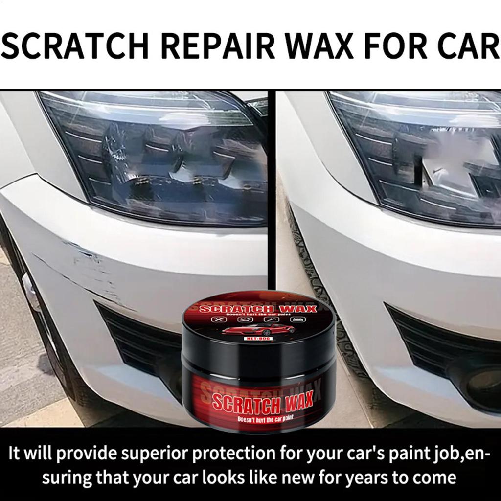 Car Scratch Repair Wax Easily Repair Paint Scratches Wax with Sponge Long-Lasting Auto Polish & Paint Restorer Car Paint Deep