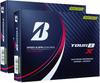 2 Dozen BRIDGESTONE Golf Balls TOUR Tour B X 2022 Model 12 Balls (X_Pearl White_2 Dozen)