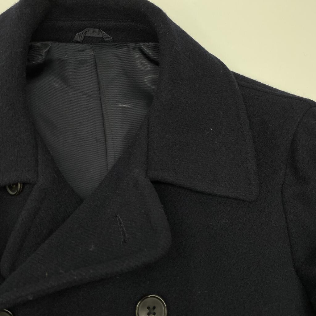 RING JACKET RJ018F40X Пальто из шерсти темно-синего цвета пальто S Темно-синий Б/у