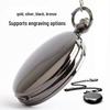 Laser Engraved Logo Flip Pocket Watch with Double-Sided Light and Hollow Waist Design