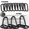 Aluminium Safety Black Climbing Button Buckle Keychain Camping Hiking Hook Alloy Carabiner