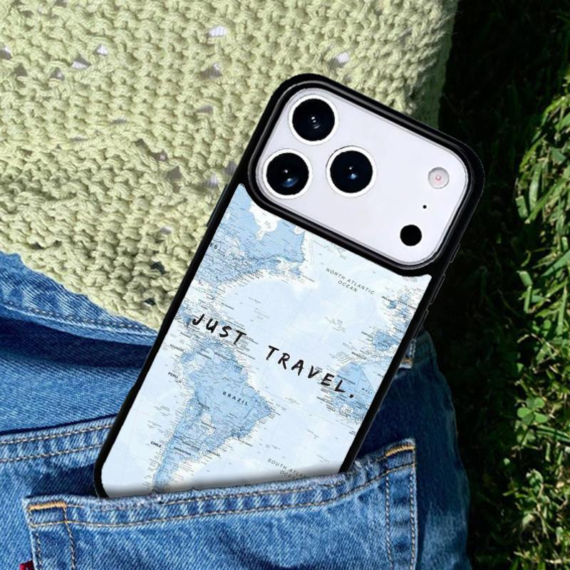Вдохновение для путешествий мягкий чехол для телефона для iPhone 17 AIR 16 Pro Max 15 14 Pro 11 12 13 противоударный силиконовый чехол