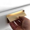 European Light Luxury Drawer Handle Modern Cabinet Door Embedded Hidden Spring Invisible Flap