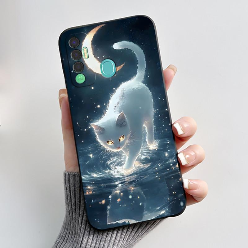 Милый Чехол Для Tecno Spark 7P Чехол Печатный Корпус Защитная Крышка Мягкий Силикон Мультяшный Корпус Телефона Fundas