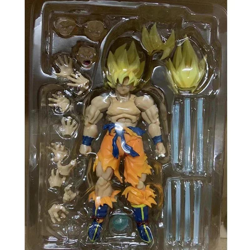 НОВИНКА Dragon Ball Z Сон Гоку Легендарная Фигурка Действия ПВХ Подвижная Коллекция Аниме 17см Супер Сайян Какаротто Фигурка Модель Игрушки