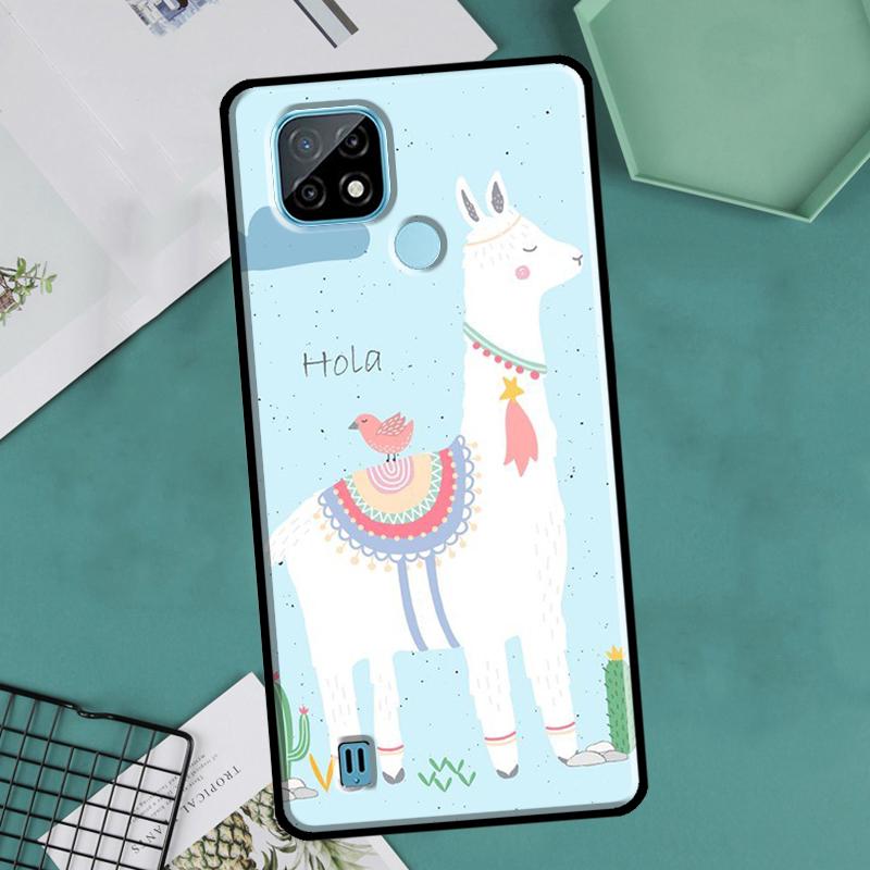 Лама Лама Альпаки Для OnePlus 10 Pro 9 Pro 8T 9R Nord2 Чехол Для Realme 9 8 Pro 8i 9i C35 GT Neo 2 3 Master