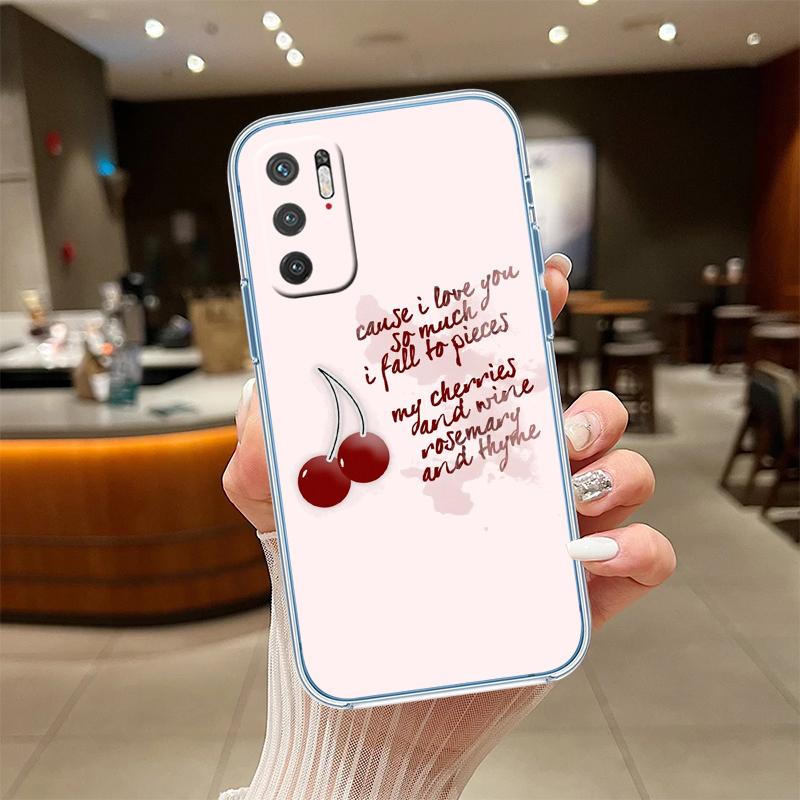UP21 Cherry summer fruit Transparent Phone Case for Samsung Galaxy A04 A04S A14 A23 A34 A54 M23 M33 M52 M53