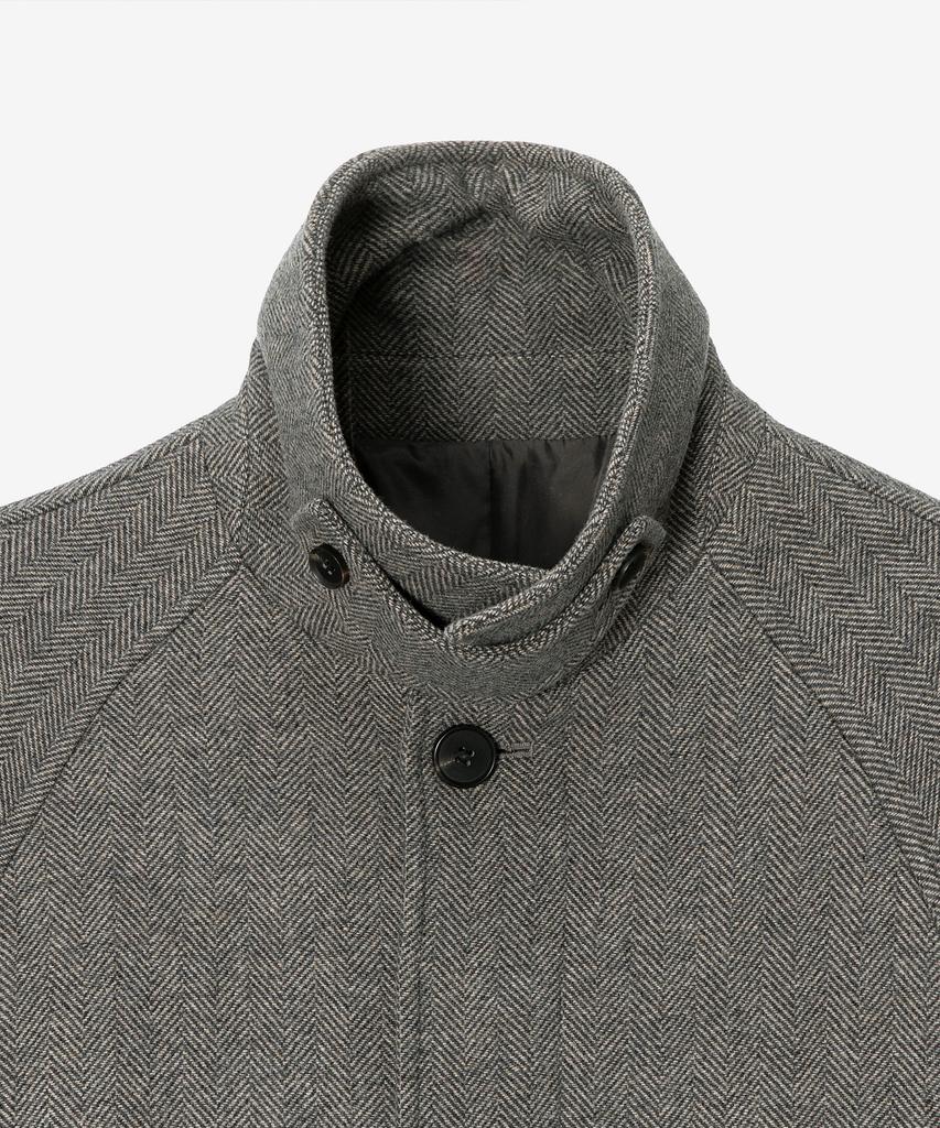 Mindbridge [Couture] Herringbone Oversized Balmacaan Long Coat