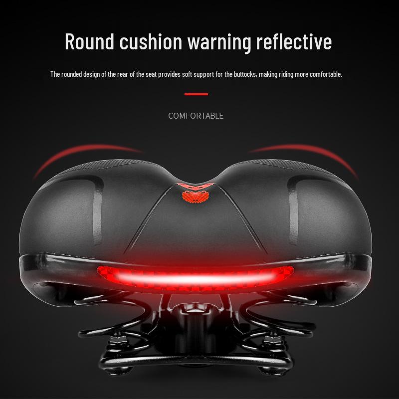 Universal Super Soft Silicone Bicycle Saddle with Shock Absorption - Mountain Bike Seat for Men and Women