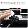 Car Rearview Mirror Wiper Retractable Stainless Steel Handle Soft Sponge Auto Side Wing Mirror Squeegee Scraper Window Glass Cleaning Tool Auto