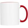 Glass "Pix" 350 ml sublimation mug with colored handle and interior Red