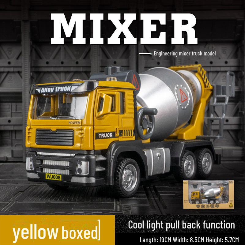 Car Cube 6201A Модель бетоносмесителя со звуком и светом, игрушка с инерционным механизмом.