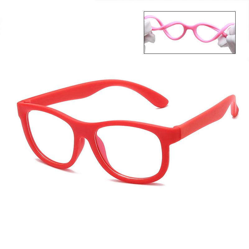 Лидер продаж, синие очки с фильтром для детей, компьютерные очки для мальчиков и девочек, гибкие очки, блокирующие синий свет, силиконовые очки, защита для глаз