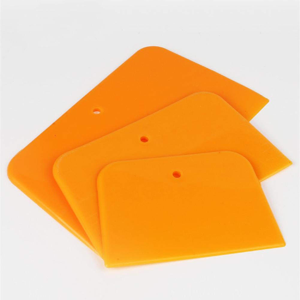 3 шт. автомобильная пленка для установки оконный скребок оранжевый виниловый скребок для очистки стекла от воды и льда автомобильный бытовой чистящий инструмент для тонировки