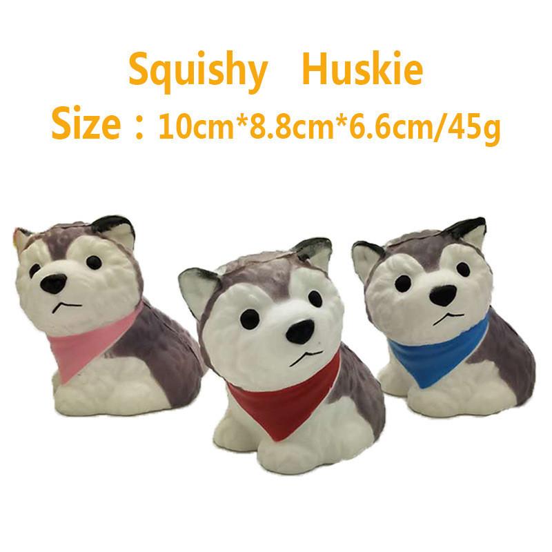 Cartoon Husky Squishy Pendant With Pu Foam For Decompression And Office Decor