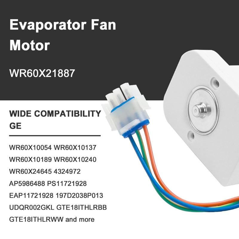 Мощный вентилятор испарителя 115 В 60 Гц WR60X21887 Запасная часть для WR60X10137 WR60X10054 WR60X10189 WR60X10240