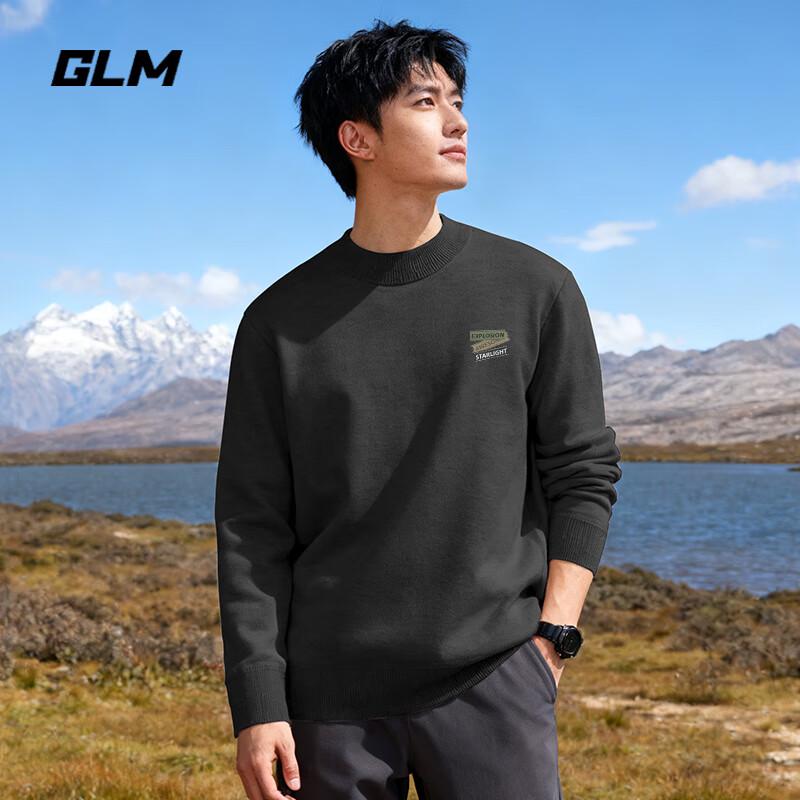 GLM Men's Winter Fashion Half-High Collar Knit Sweater