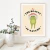 Retro Aesthetic Dance Frog Art Poster Decor Trendy Wall Motivational Quote Print Mushroom Meditate Canvas Room Home Painting